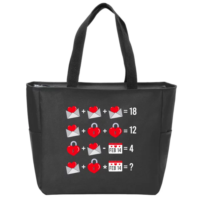 Valentines Day Order Of Operations Valentines Math Teacher Zip Tote Bag