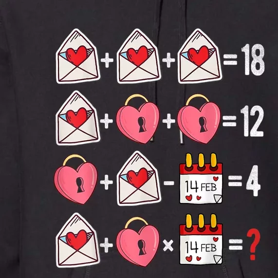 Valentines Day Order Of Operations Valentines Math Teacher Premium Hoodie