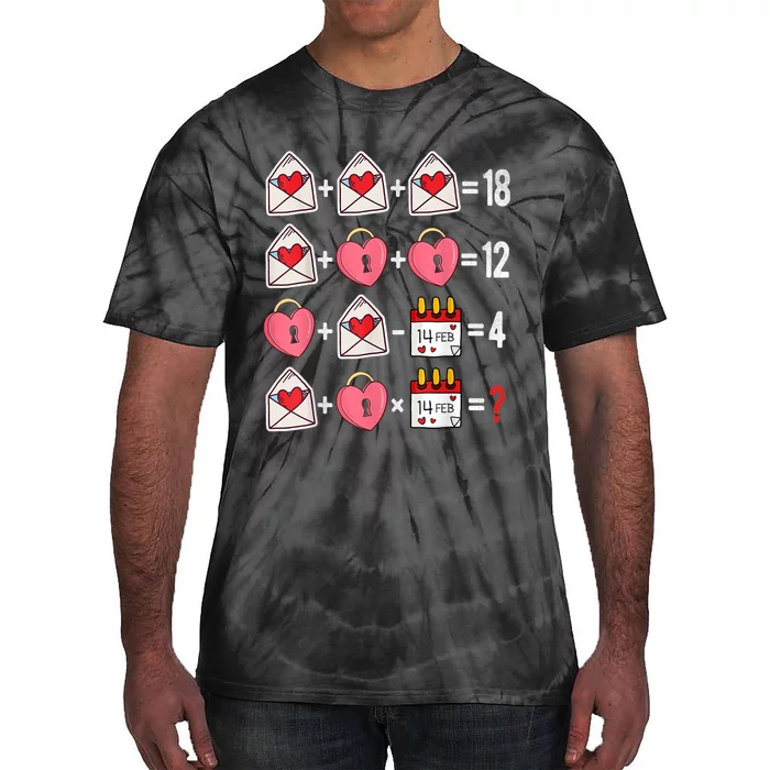 Valentines Day Order Of Operations Valentines Math Teacher Tie-Dye T-Shirt