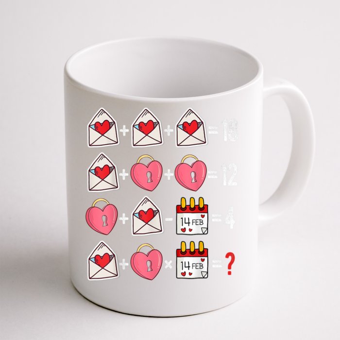 Valentines Day Order Of Operations Valentines Math Teacher Front & Back Coffee Mug