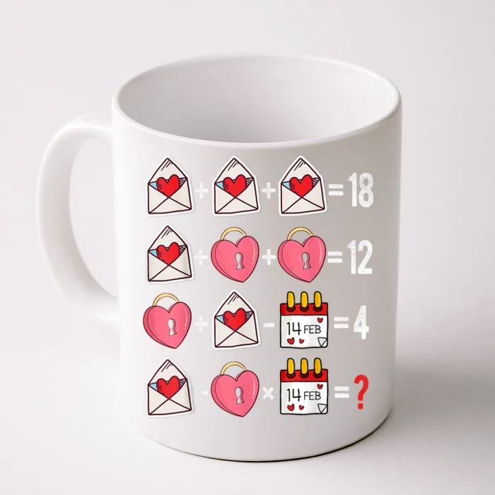 Valentines Day Order Of Operations Valentines Math Teacher Front & Back Coffee Mug