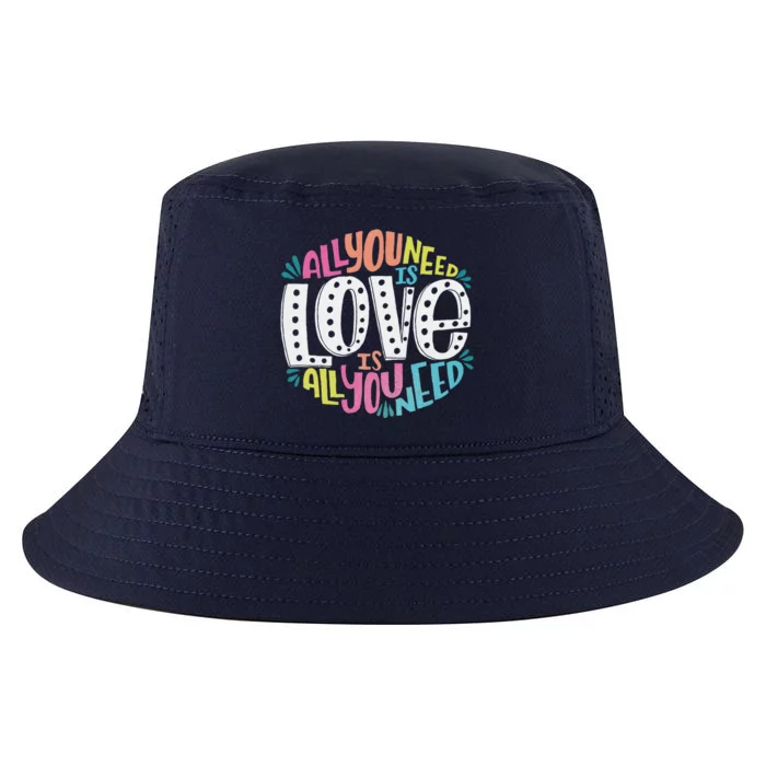 Valentine's Day Product All You Need Is Love Cool Comfort Performance Bucket Hat