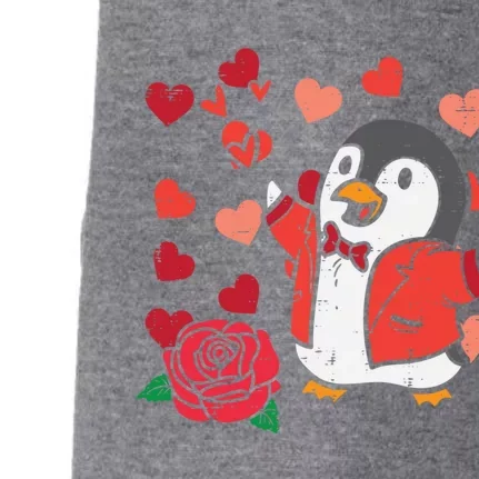 Valentines Day Penguin Cute Great Gift Doggie 3-End Fleece Hoodie