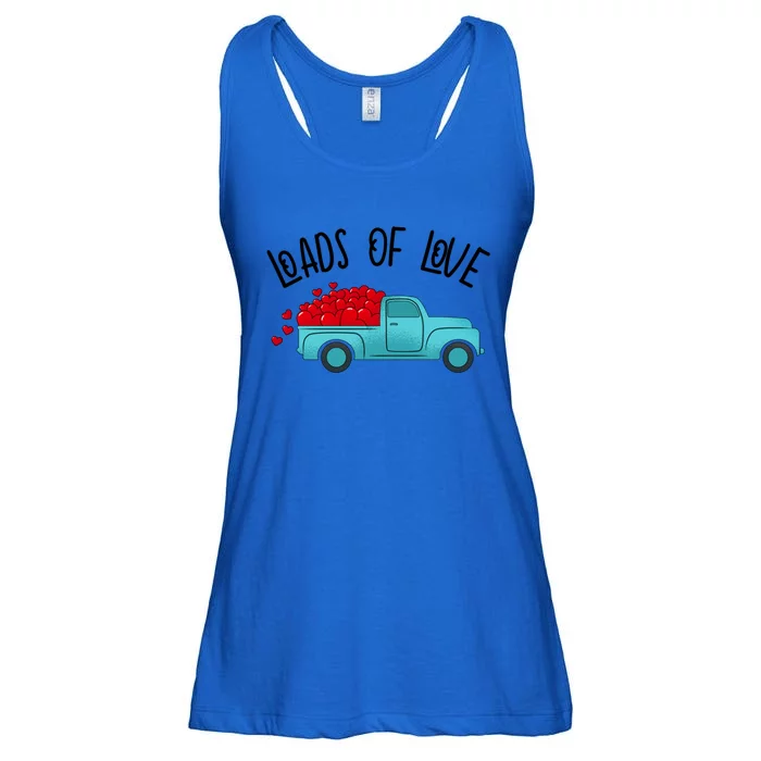 Valentines Day Pickup Dump Truck Loads Of Love Gift Ladies Essential Flowy Tank