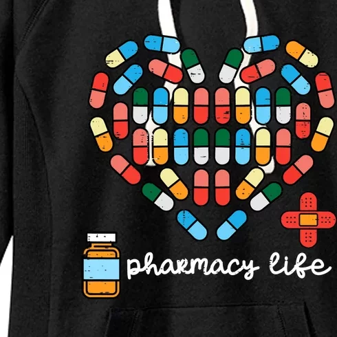 Valentines Day Pharmacy Life Pill Heart Pharmacist Women's Fleece Hoodie