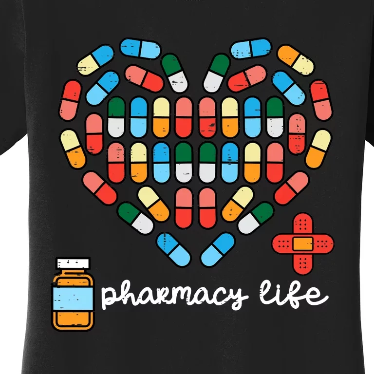 Valentines Day Pharmacy Life Pill Heart Pharmacist Women's T-Shirt