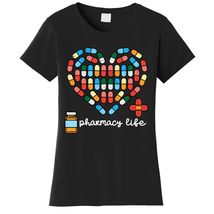 Valentines Day Pharmacy Life Pill Heart Pharmacist Women's T-Shirt