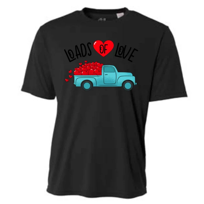 Valentines Day Pickup Truck Loads Of Love Gift Cooling Performance Crew T-Shirt