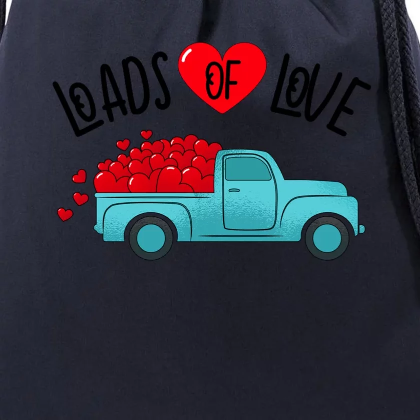 Valentines Day Pickup Truck Loads Of Love Gift Drawstring Bag