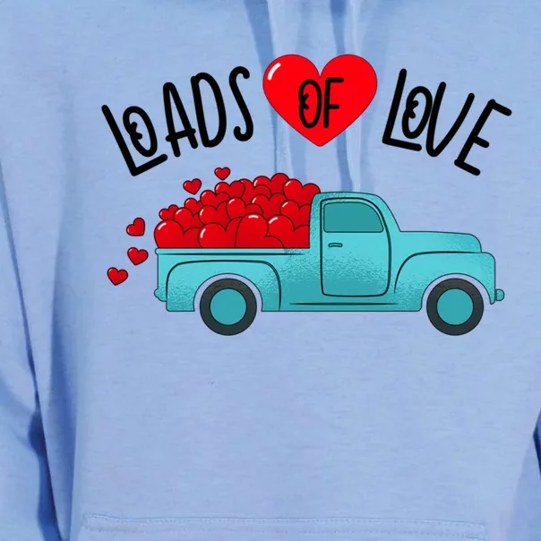 Valentines Day Pickup Truck Loads Of Love Gift Unisex Surf Hoodie