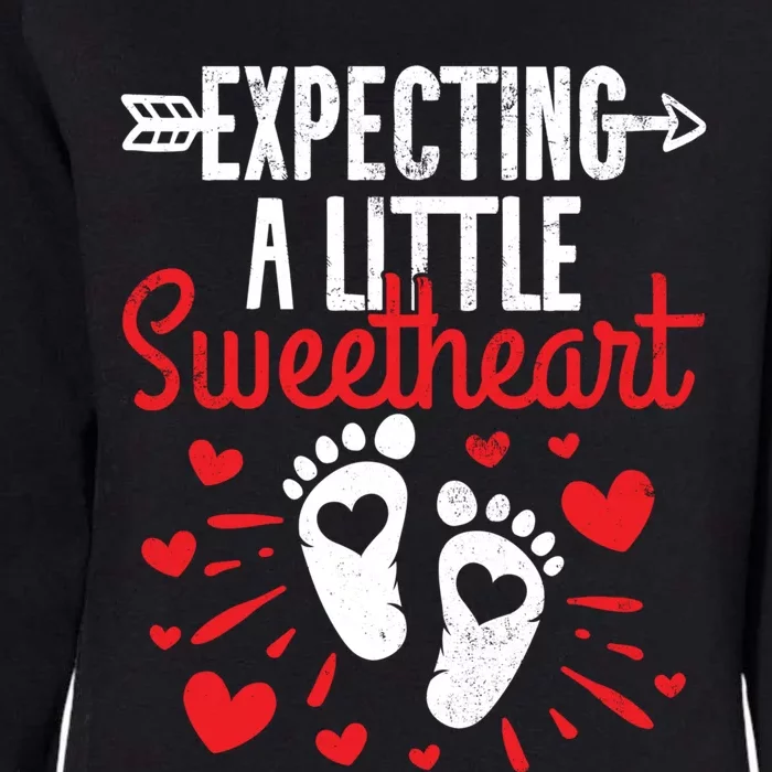 Valentines Day Pregnancy Announcet Meaningful Gift Womens California Wash Sweatshirt