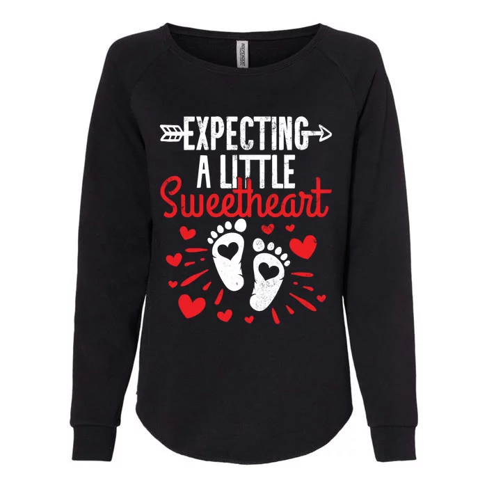 Valentines Day Pregnancy Announcet Meaningful Gift Womens California Wash Sweatshirt