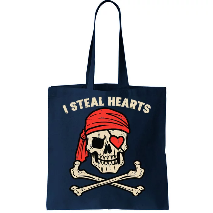 Valentines Day Pirate I Steal Hearts Cool Tote Bag