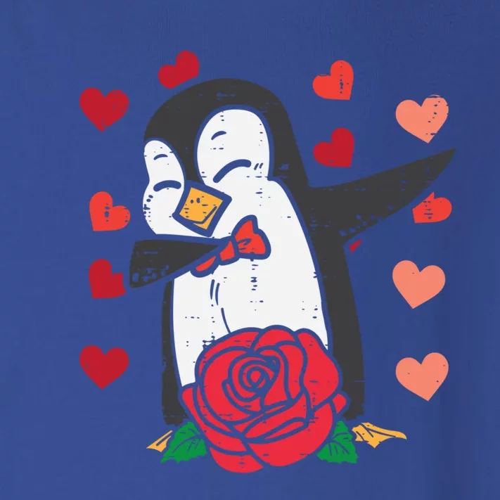 Valentines Day Penguin Dab Dance Great Gift Toddler Long Sleeve Shirt