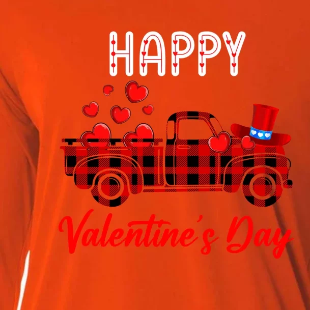 Valentine's Day Pickup Truck Valentine's Hat Carrying Hearts Gift Cooling Performance Long Sleeve Crew