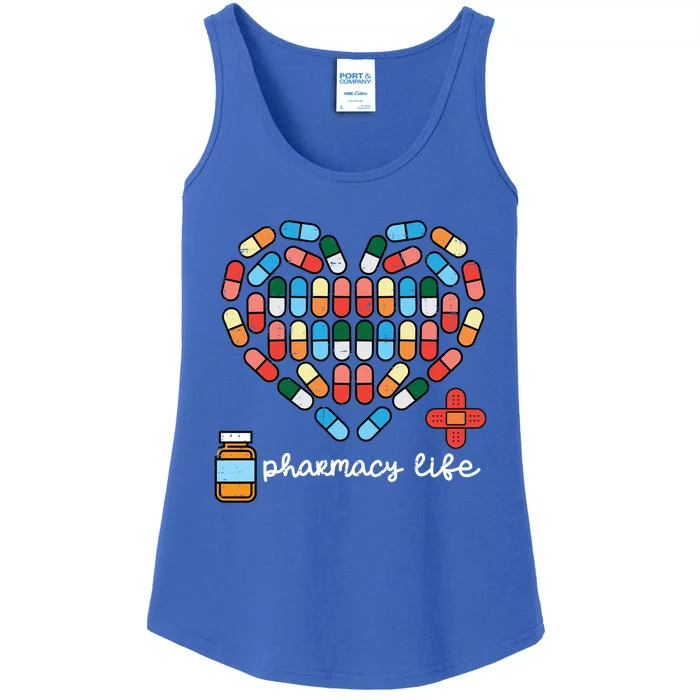 Valentines Day Pharmacy Life Pill Heart Pharmacist Gift Ladies Essential Tank