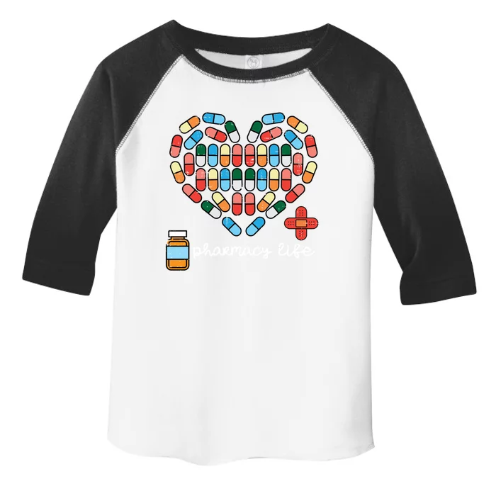 Valentines Day Pharmacy Life Pill Heart Pharmacist Gift Toddler Fine Jersey T-Shirt