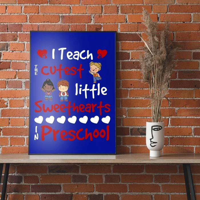 Valentines Day Preschool Teacher For Teachers In Love Gift Cool Gift Poster