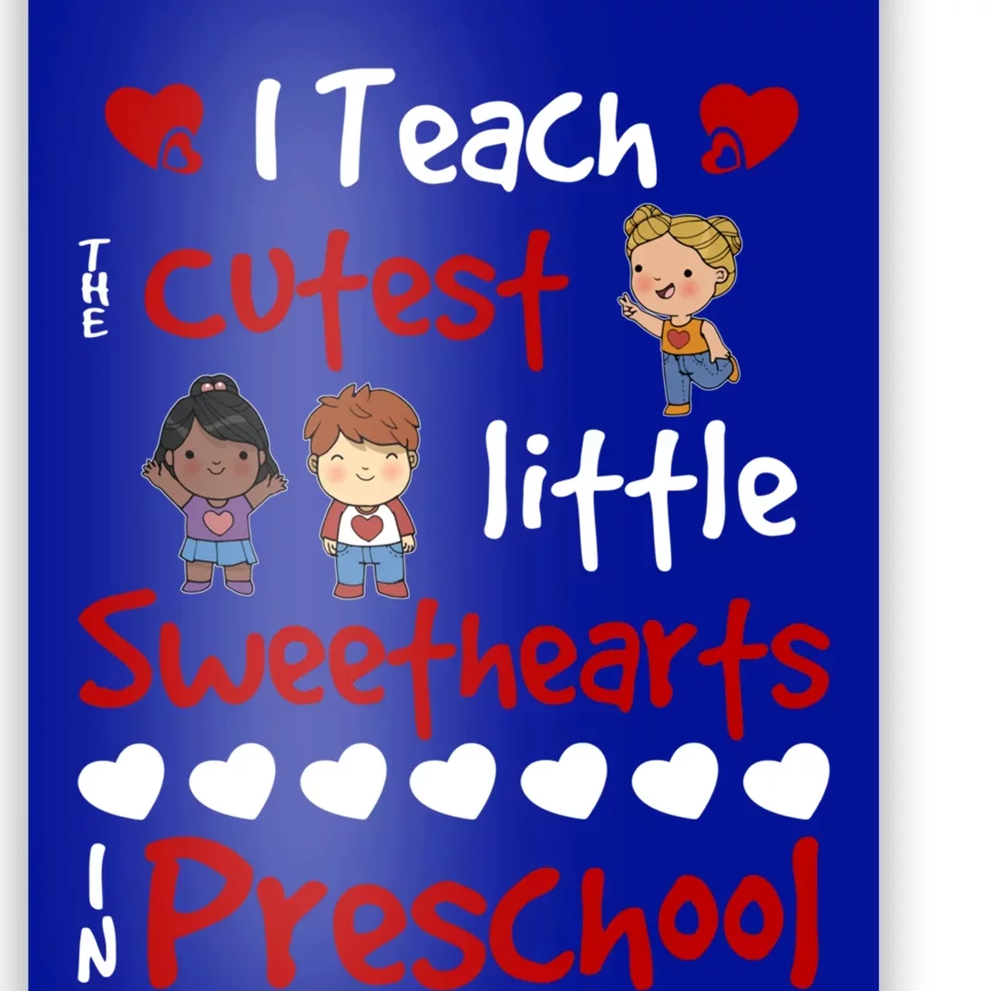 Valentines Day Preschool Teacher For Teachers In Love Gift Cool Gift Poster