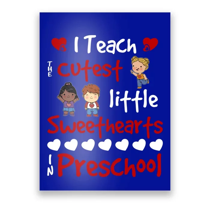 Valentines Day Preschool Teacher For Teachers In Love Gift Cool Gift Poster