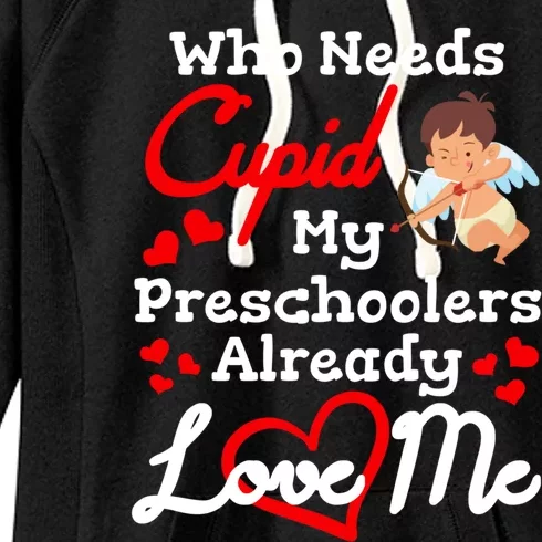 Valentines Day Preschool Teacher Gift For Teachers In Love Gift Women's Fleece Hoodie