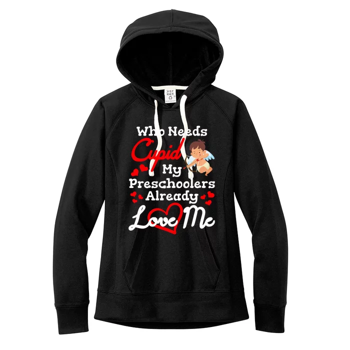 Valentines Day Preschool Teacher Gift For Teachers In Love Gift Women's Fleece Hoodie