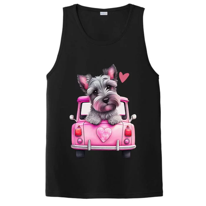 Valentines Day Puppy Cute Gift Performance Tank