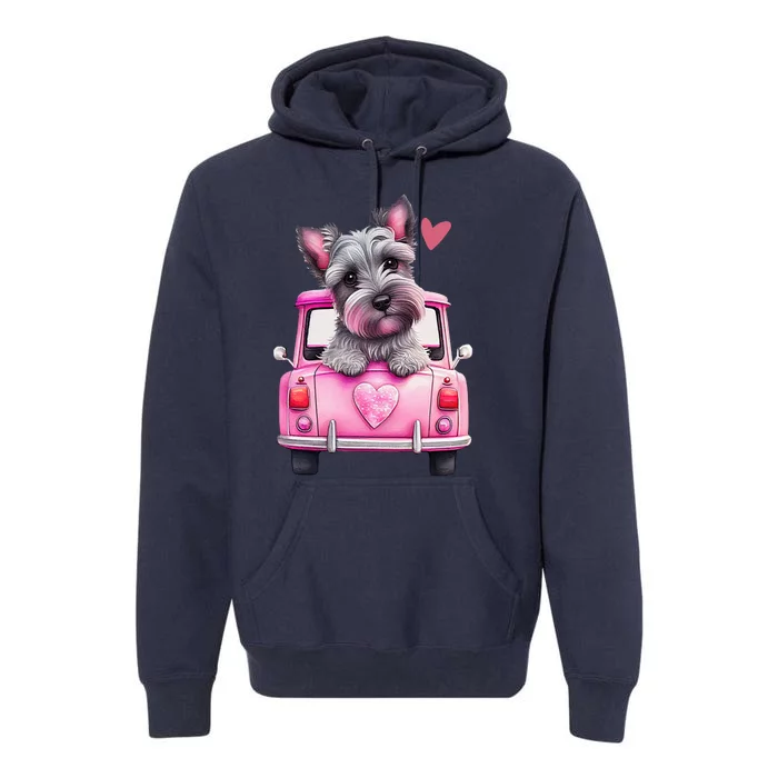 Valentines Day Puppy Cute Gift Premium Hoodie