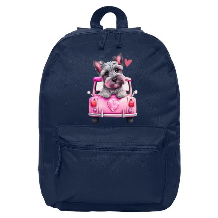 Valentines Day Puppy Cute Gift 16 in Basic Backpack