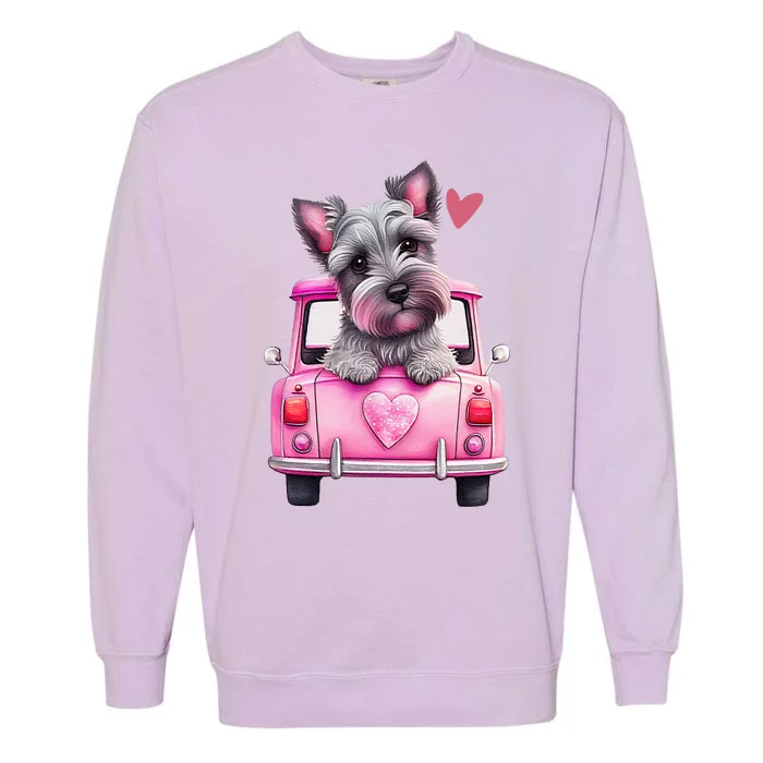 Valentines Day Puppy Cute Gift Garment-Dyed Sweatshirt