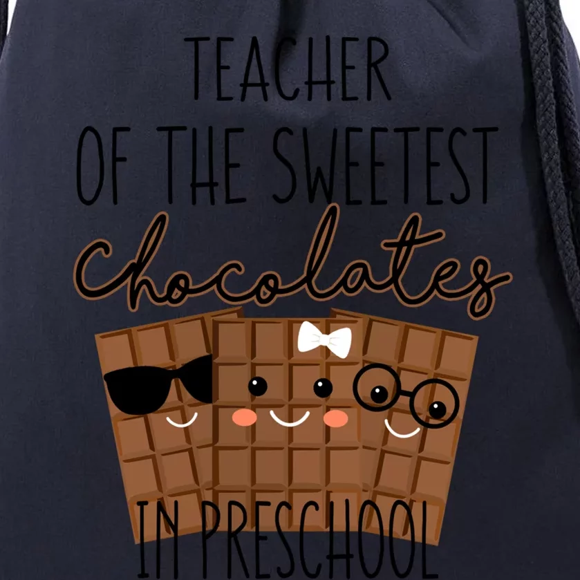 Valentines Day Preschool Teacher Kawaii Chocolate Bar Great Gift Drawstring Bag