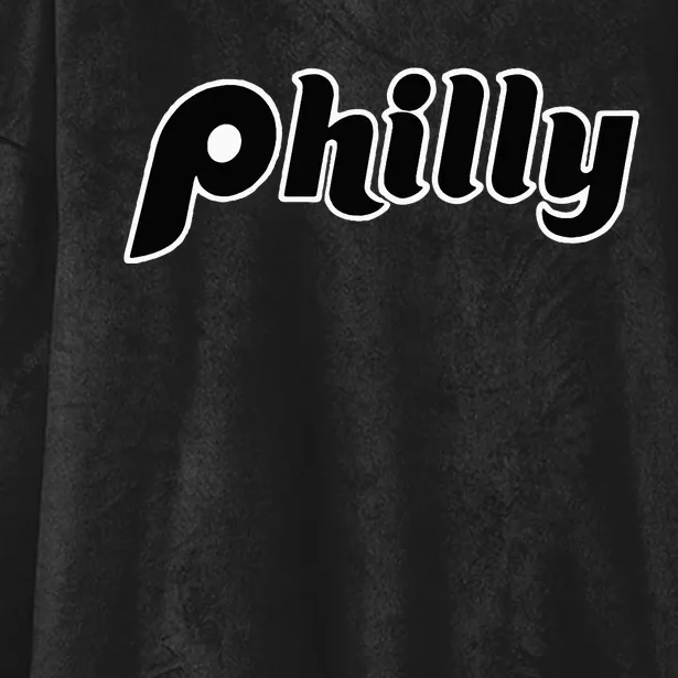 Vintage Distressed Philly Philly Philadelphia Hooded Wearable Blanket