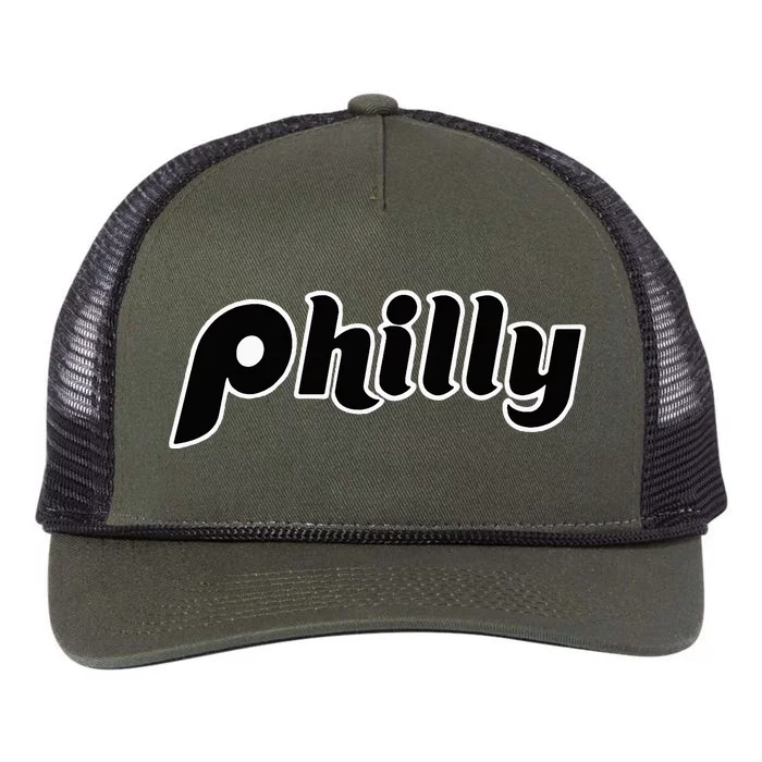 Vintage Distressed Philly Philly Philadelphia Retro Rope Trucker Hat Cap