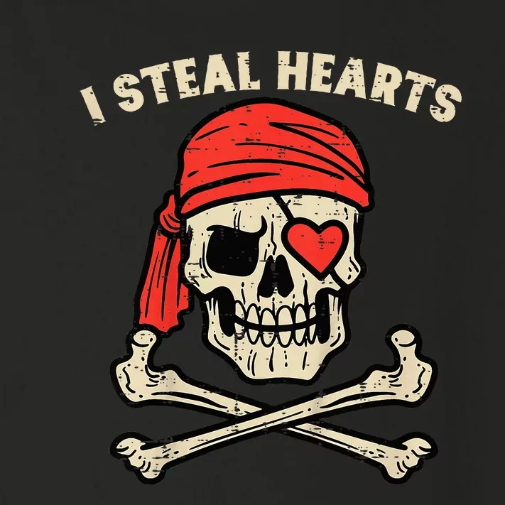 Valentines Day Pirate I Steal Hearts Cool Toddler Long Sleeve Shirt