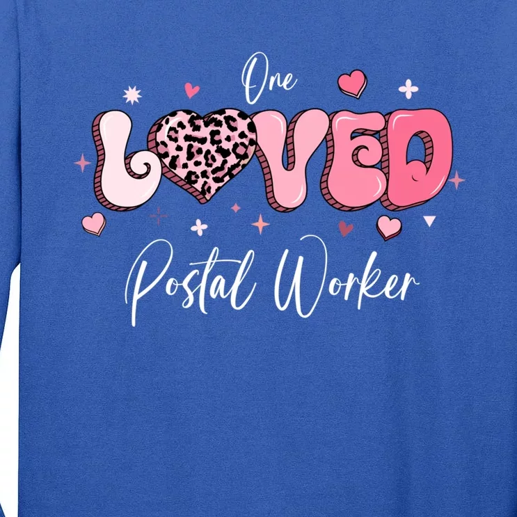 Valentines Day Postal Worker Gift Tall Long Sleeve T-Shirt