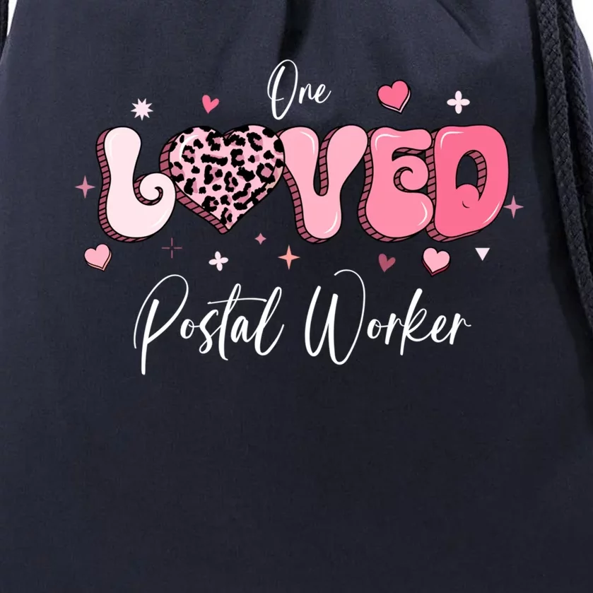 Valentines Day Postal Worker Gift Drawstring Bag