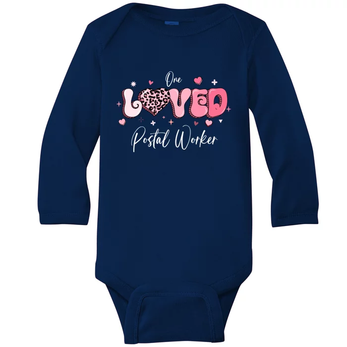 Valentines Day Postal Worker Gift Baby Long Sleeve Bodysuit