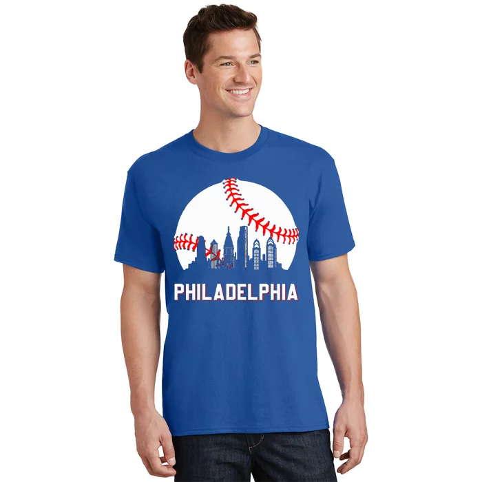 Vintage Distressed Philly Baseball Lovers T-Shirt