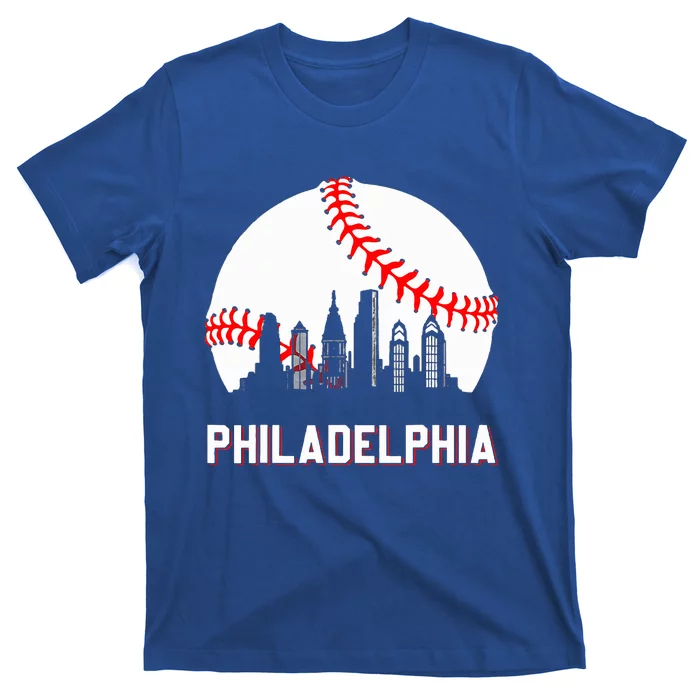 Vintage Distressed Philly Baseball Lovers T-Shirt