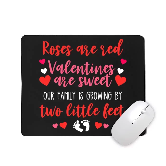 Valentines Day Pregnancy Announcement Baby Reveal Mom Mousepad