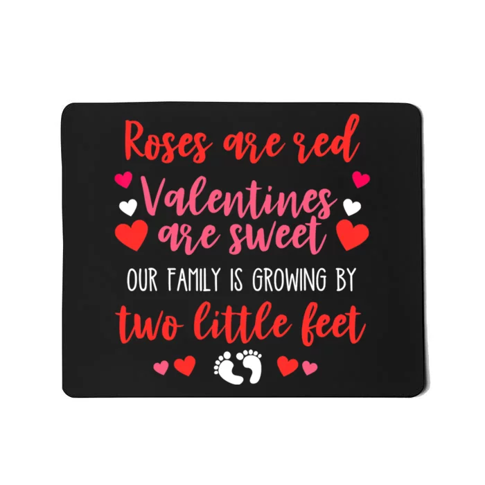 Valentines Day Pregnancy Announcement Baby Reveal Mom Mousepad