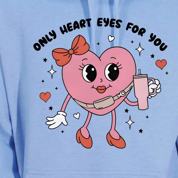 ValentineS Day Png Only Heart Eyes For Boujee Girly Love Unisex Surf Hoodie