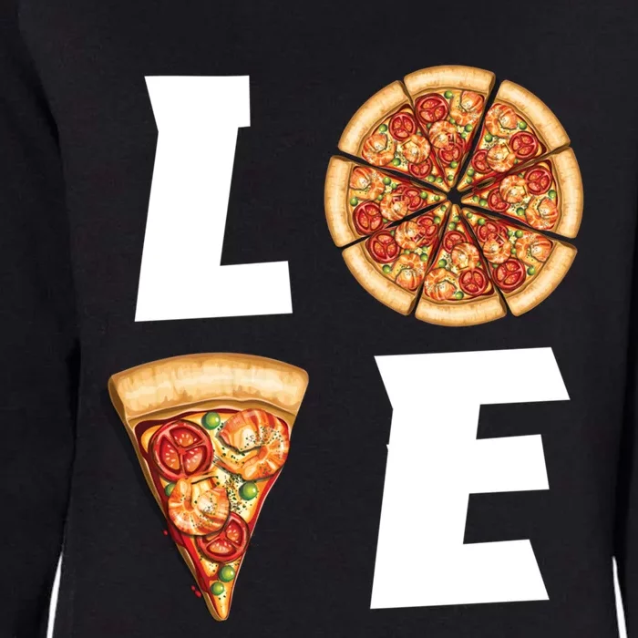 Valentines Day Pizza Lover Gift Pizza Eating Party Pizza Lover Gift Womens California Wash Sweatshirt