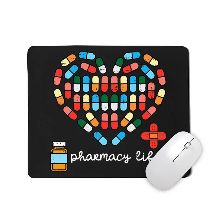 Valentines Day Pharmacy Life Pill Heart Pharmacist Mousepad