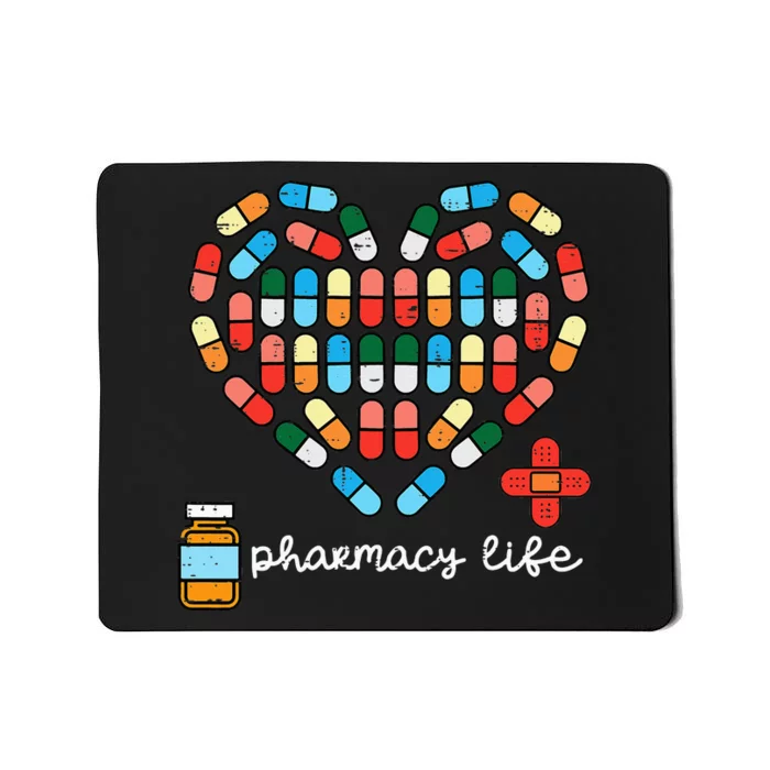 Valentines Day Pharmacy Life Pill Heart Pharmacist Mousepad