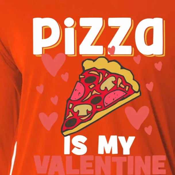 Valentines Day Pizza Lovers Pizza Party Pizza Makers Great Gift Cooling Performance Long Sleeve Crew