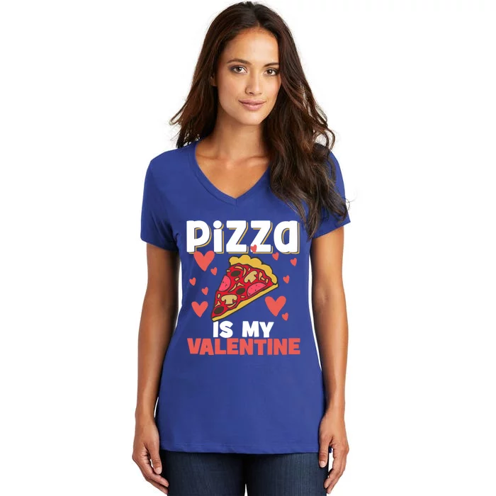 Valentines Day Pizza Lovers Pizza Party Pizza Makers Great Gift Women's V-Neck T-Shirt