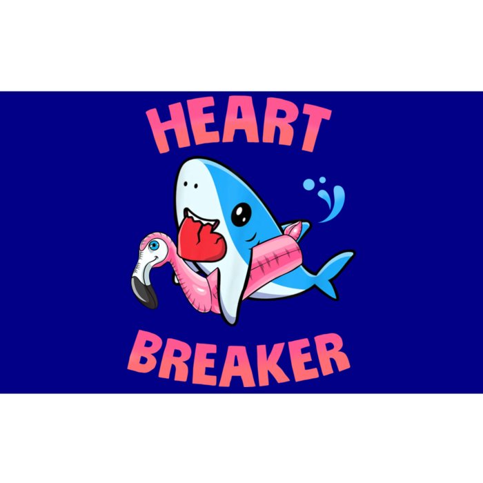 Valentines Day Pool Party Shark Heart Breaker Funny Funny Gift Bumper Sticker