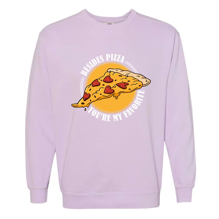 Valentines Day Pizza Party Gift Pizza Eater Funny Pizza Couple Great Gift Garment-Dyed Sweatshirt