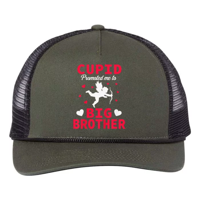 Valentine's Day Pregnancy Announcement Brother Retro Rope Trucker Hat Cap